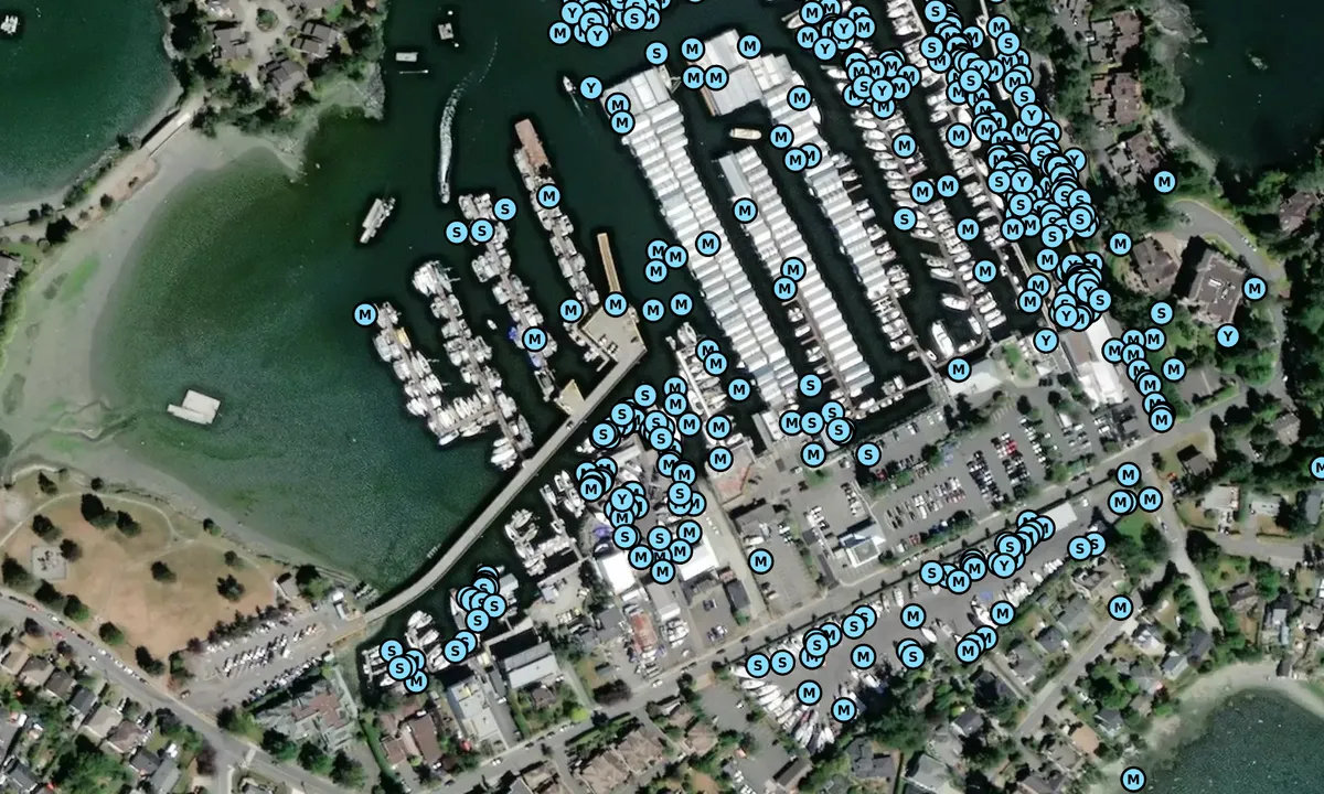 Satelite image of Tsehum Harbour Authority