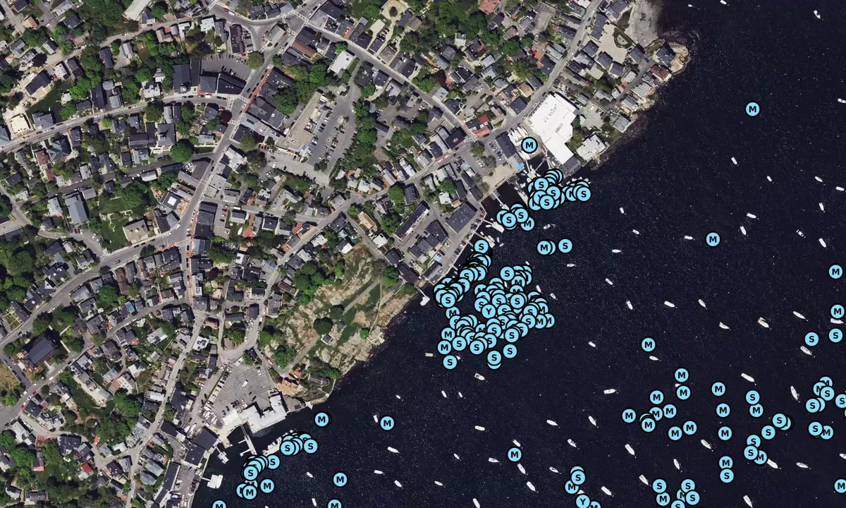 Satelite image of Tucker's Wharf Municipal Docks
