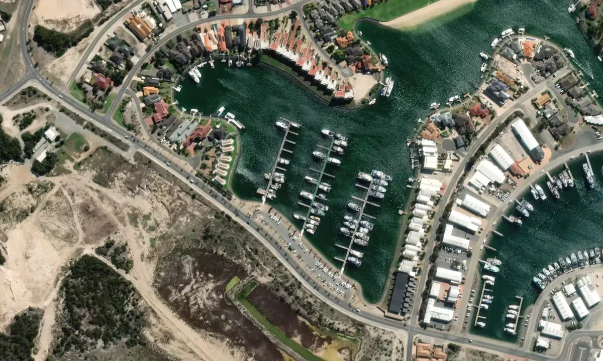 Satelite image of Tuna Boat Wharf
