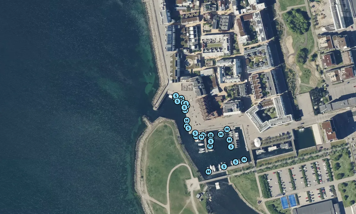 Satelite image of Turbinhamnen Gästhamn - Västra Hamnen Malmö