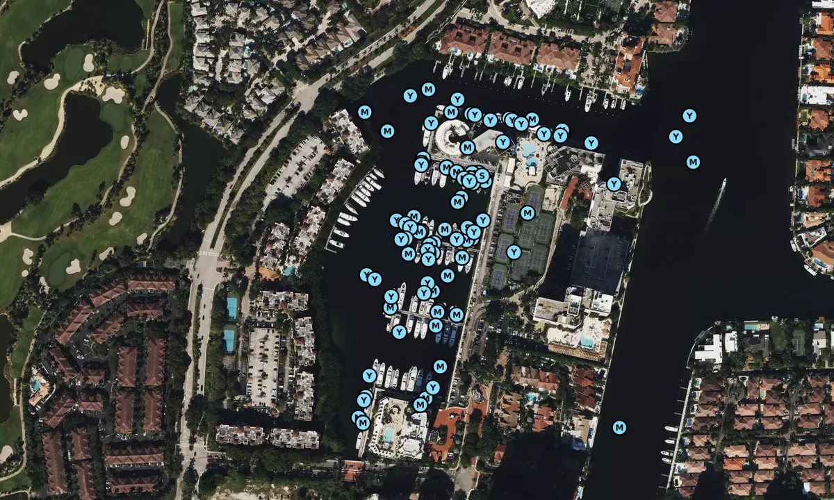 Satelite image of Turnberry Isle Marina