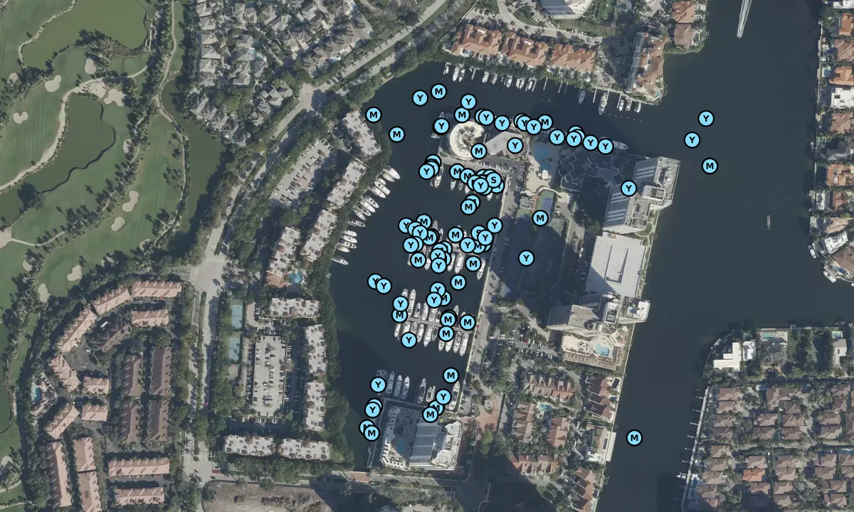 Satelite image of Turnberry Isle Marina