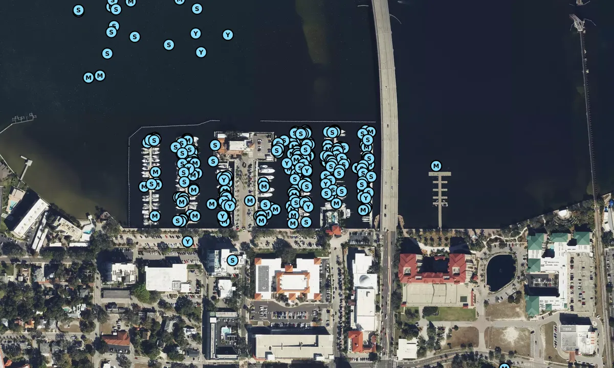Satelite image of Twin Dolphin Marina - Bradenton