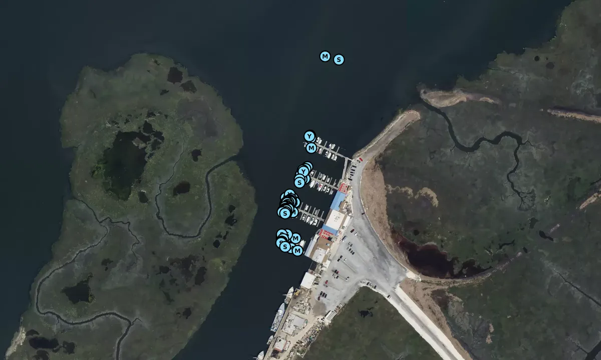 Satelite image of Two Mile Landing Marina