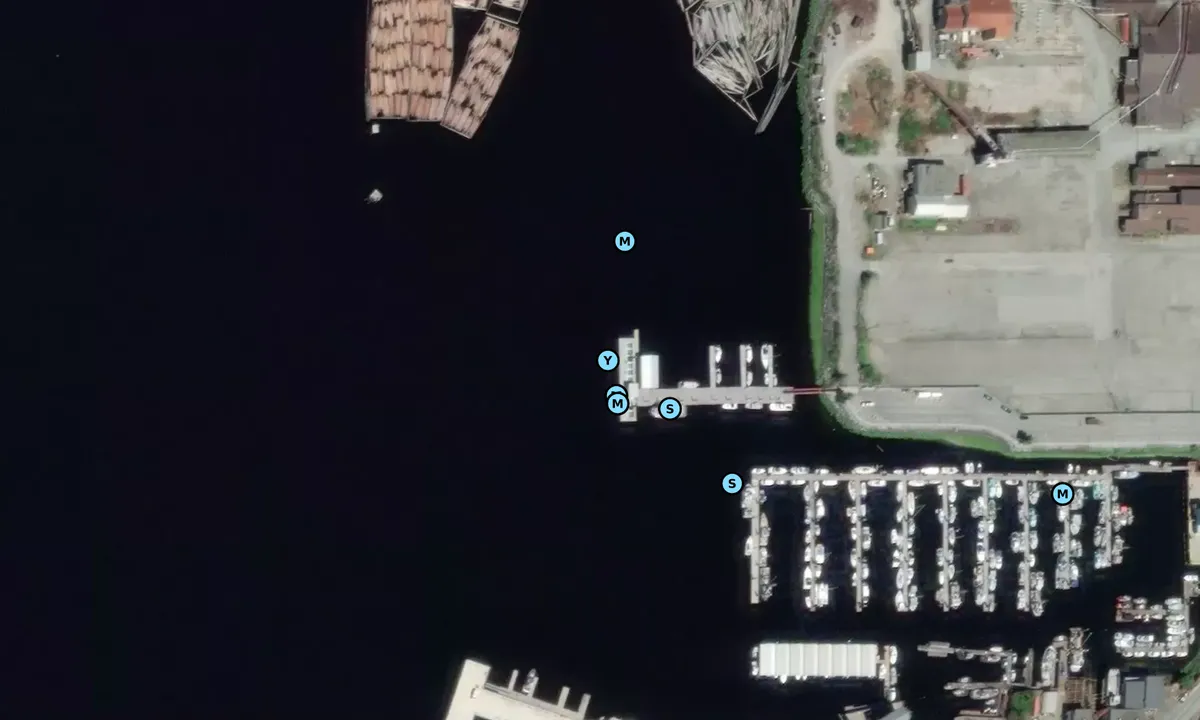 Satelite image of Tyee Landing