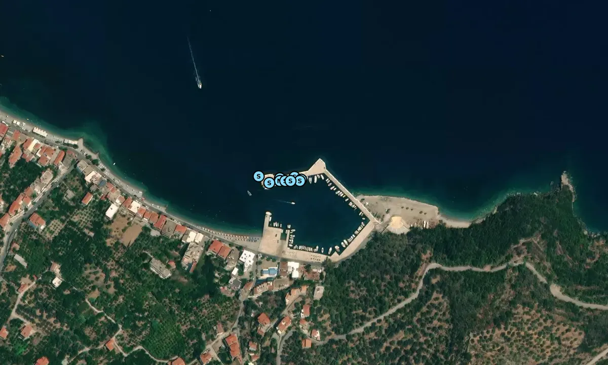 Satelite image of Tyros Harbor