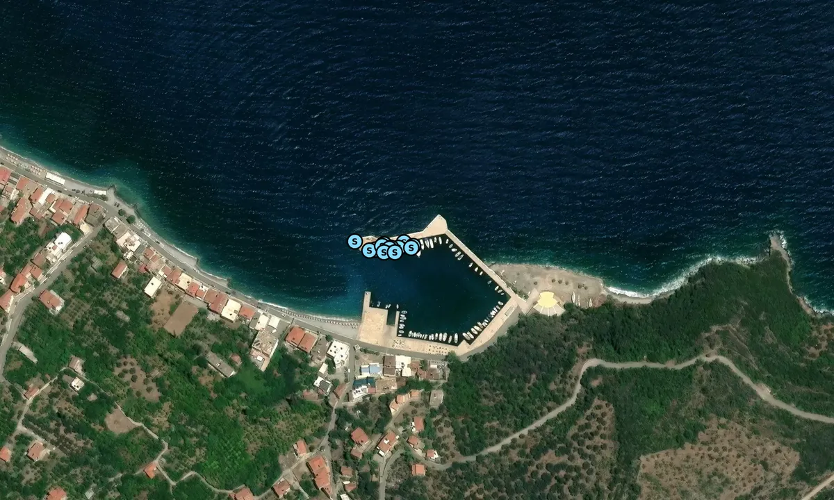 Satelite image of Tyros Harbor