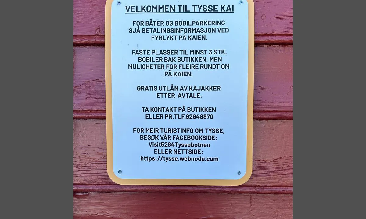 Tysse dampskipskai - Tyssebotnen