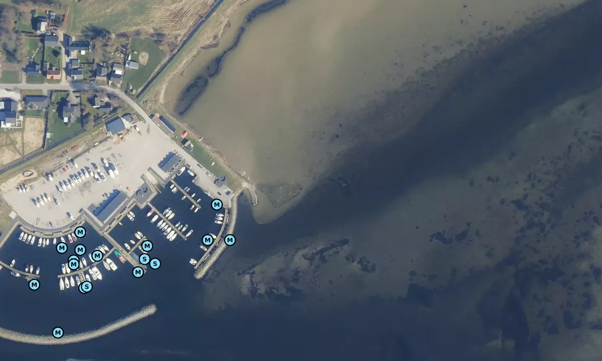 Satelite image of Udbyhøj Lystbådehavn