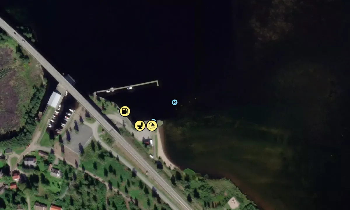 Satelite image of Ulefoss Gjestebrygge