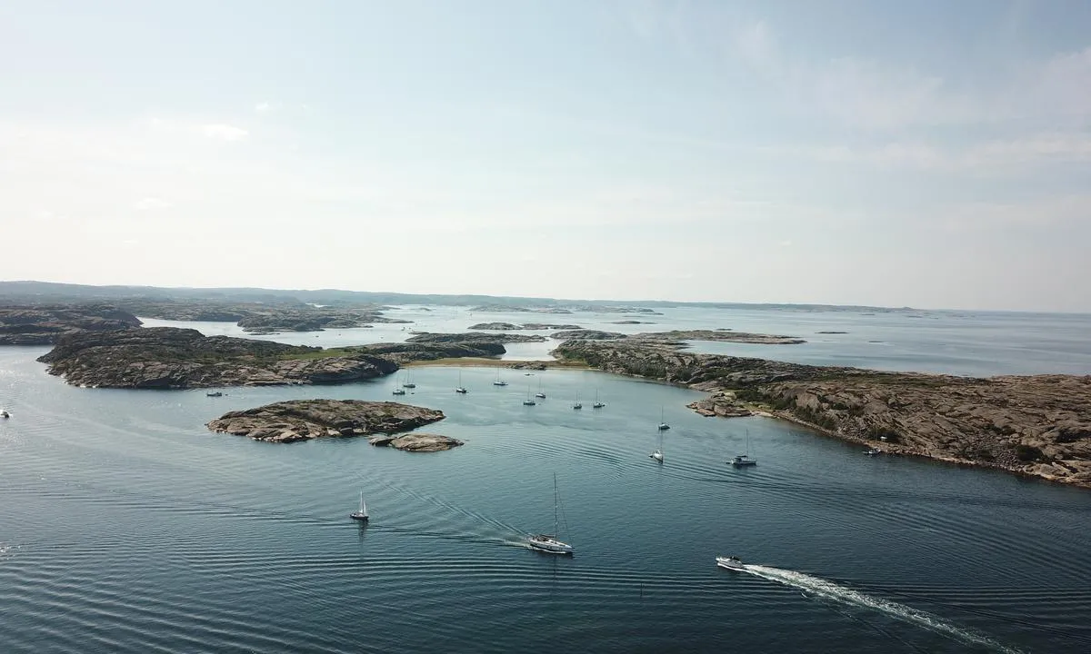 Ulön -Dannemark: Oversiktsbilde sett fra nord