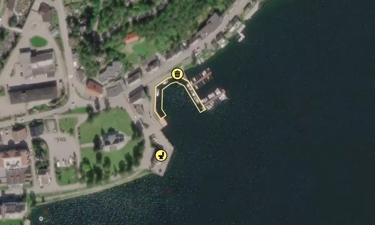 Satelite image of Ulvik Gjestehavn