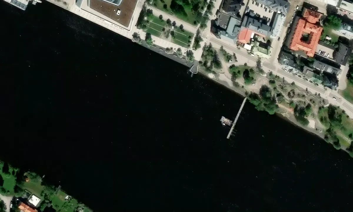 Satelite image of Umeå