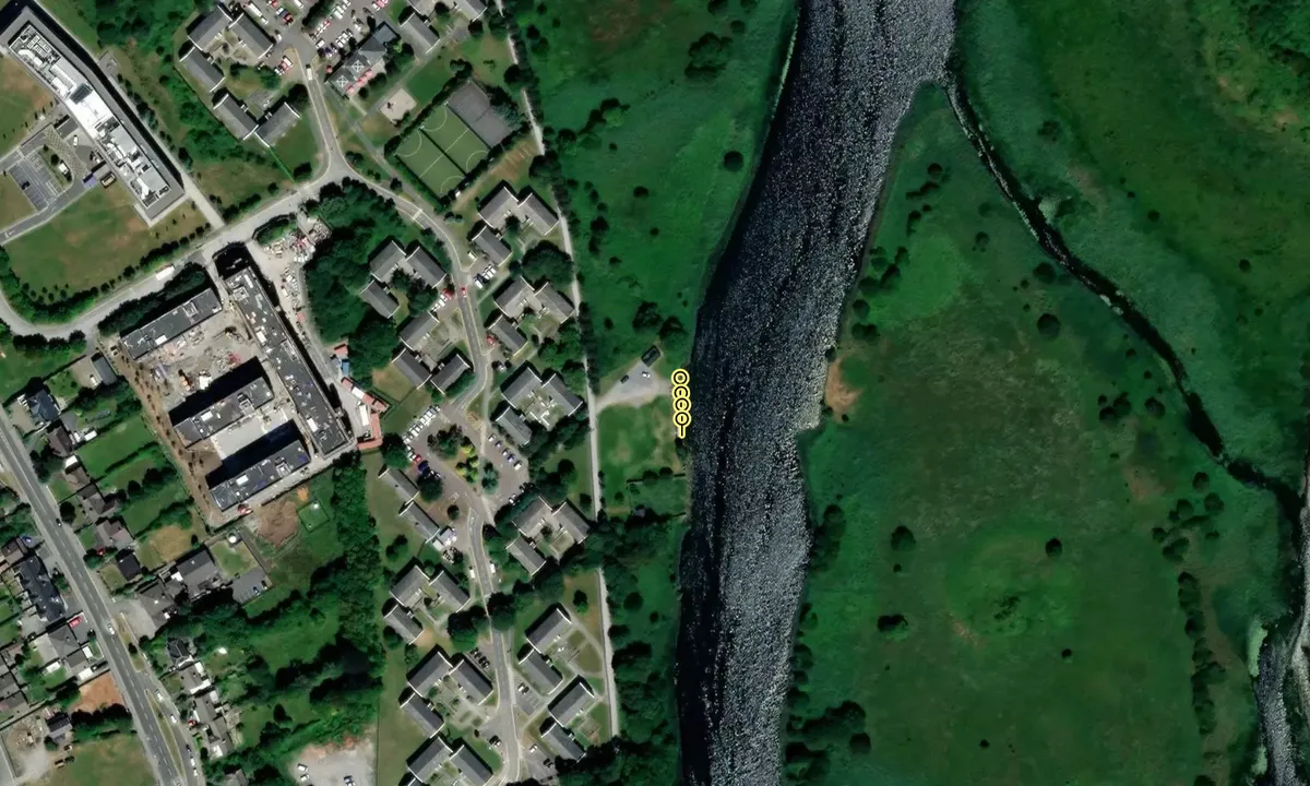 Satelite image of University of Galway