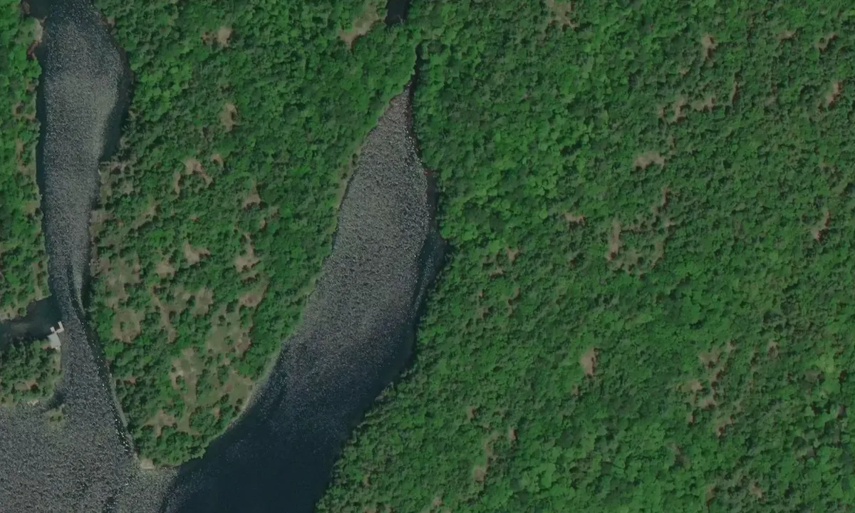 Satelite image of Unnamed Bay Parry Sound