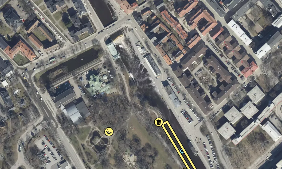 Satelite image of Uppsala