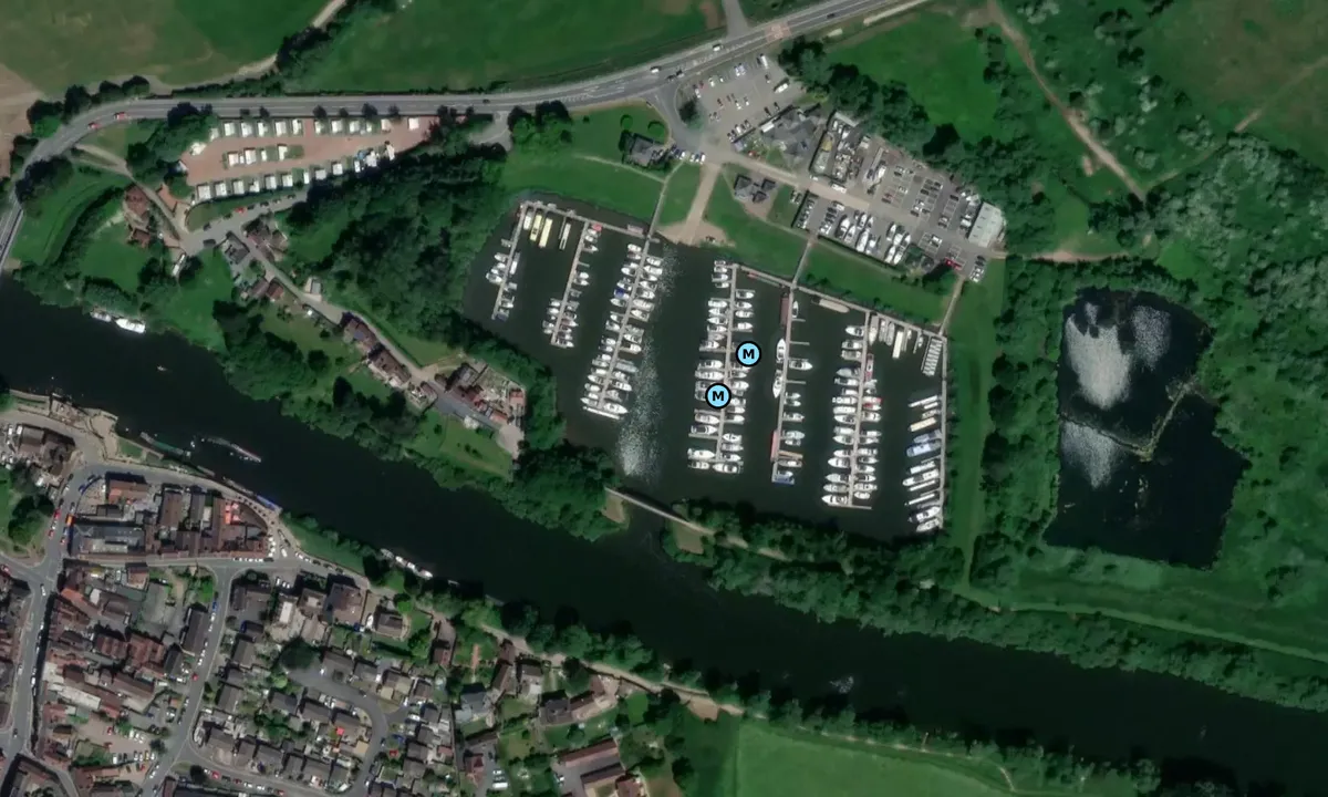 Satelite image of Upton Marina