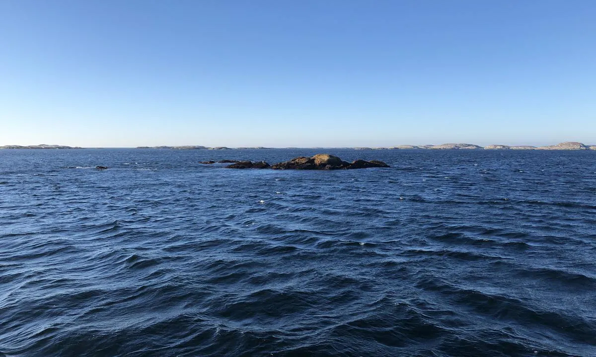 Urdøya: Vær oppmerksom på umerkede skjær når du seiler inn fra vest.