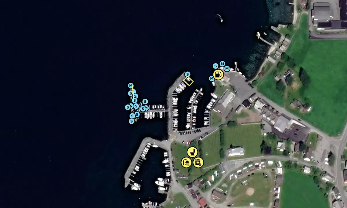 Satelite image of Uskedal Båtlag