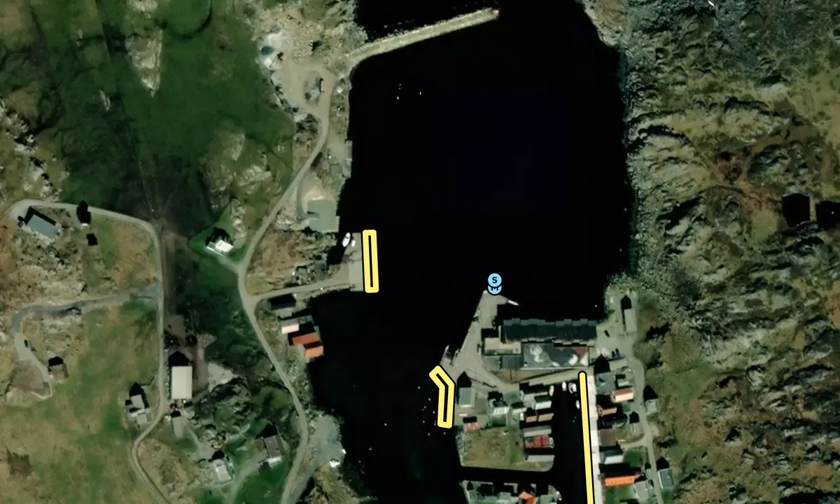 Satelite image of Utsira - Nordvikvågen