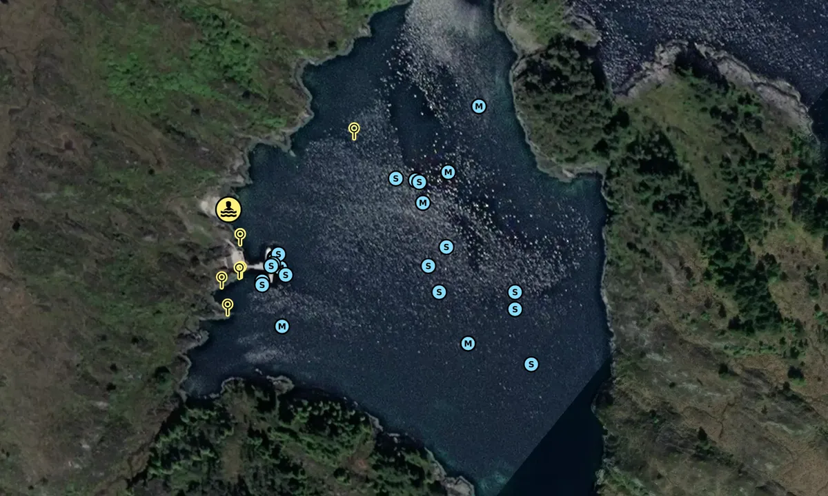 Satelite image of Uttoskavågen