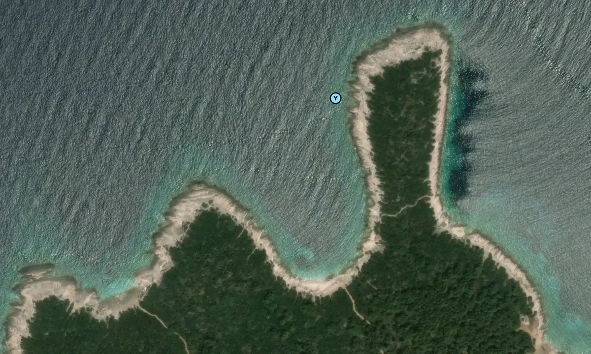 Satelite image of Uvala Bili Bok