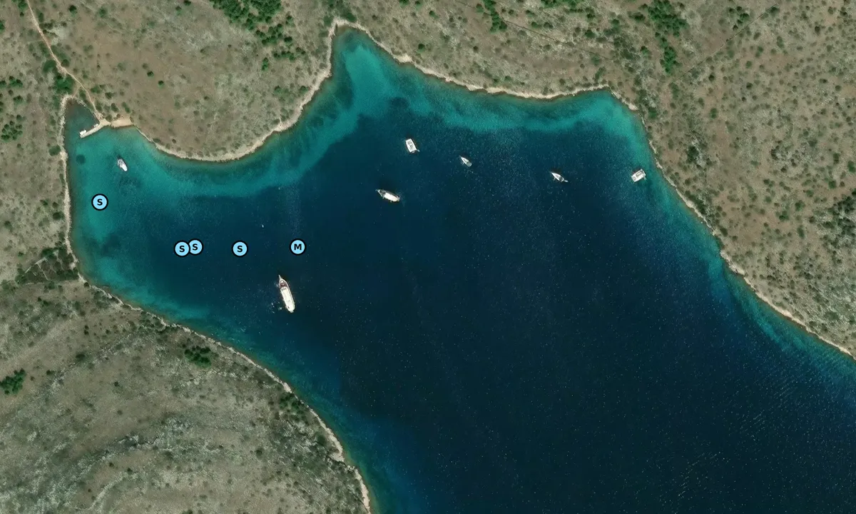 Satelite image of Uvala Cuscica