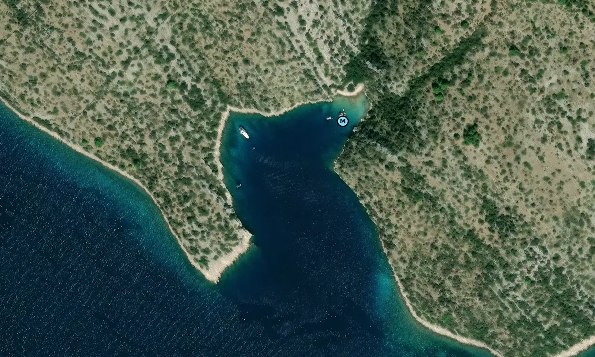 Satelite image of Uvala Jagodnja