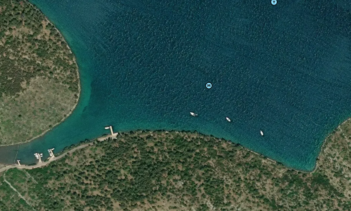 Satelite image of Uvala Jaz