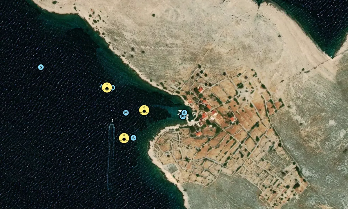 Satelite image of Uvala Koromačna
