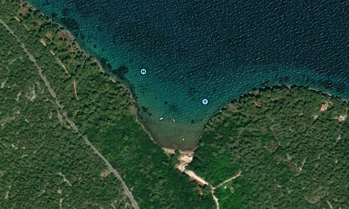 Satelite image of Uvala Kostanj