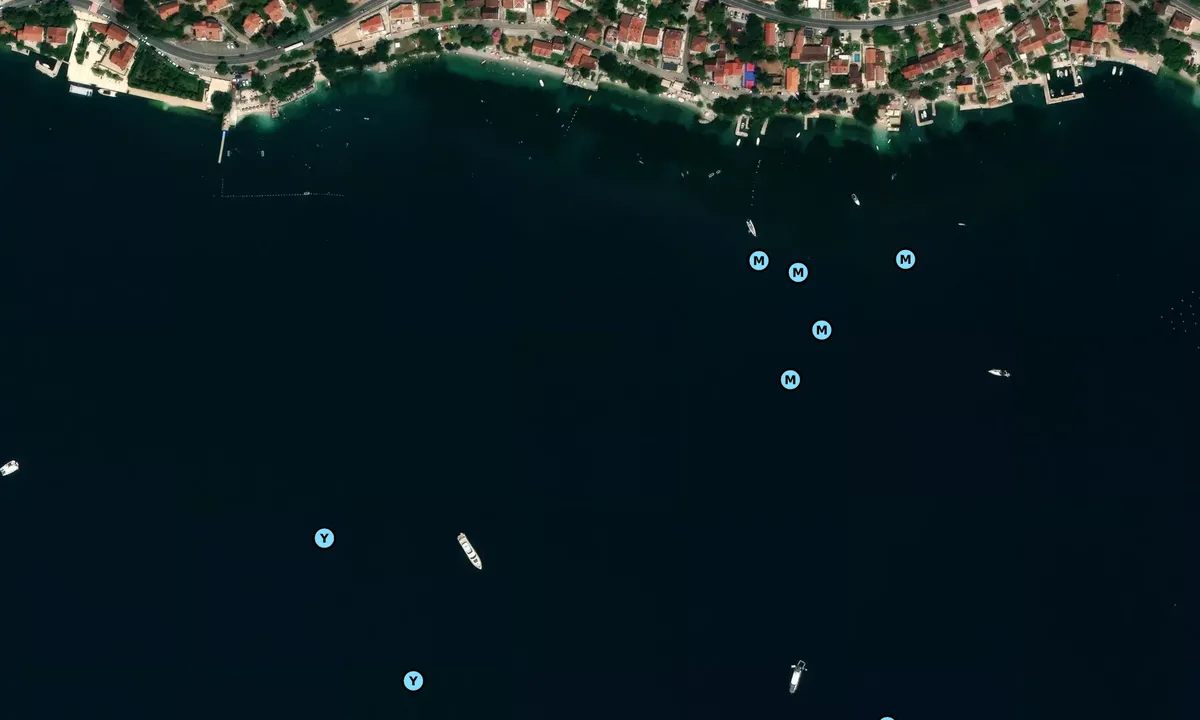 Satelite image of Uvala Ljuta