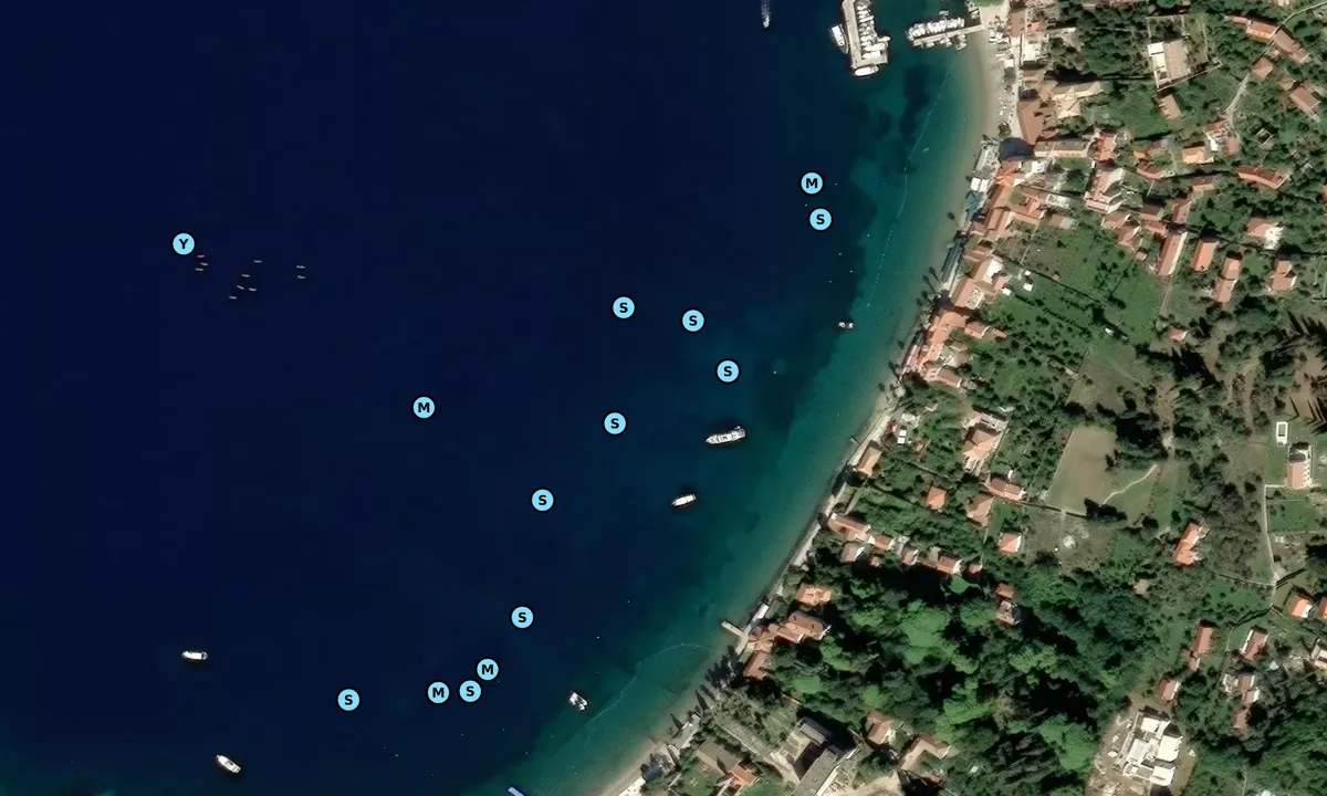 Satelite image of Uvala Lopud