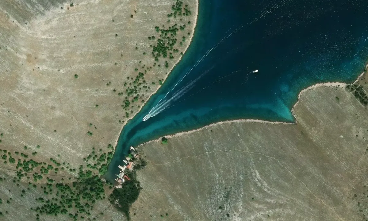 Satelite image of Uvala Lupescina