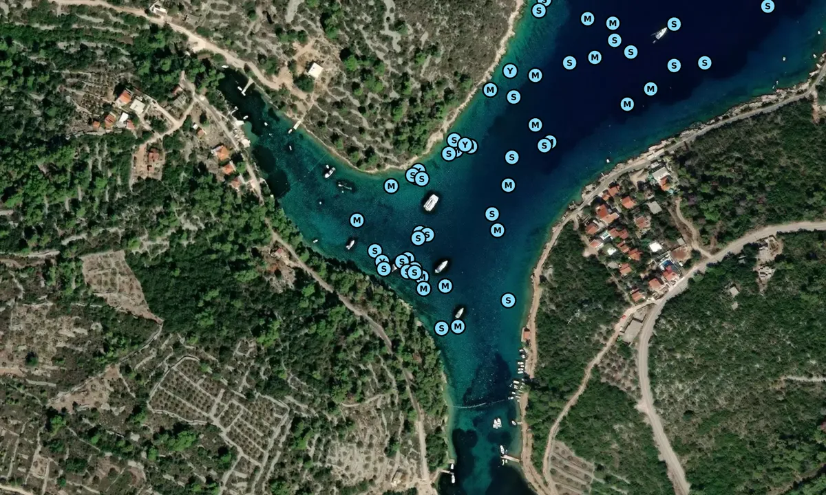 Satelite image of Uvala Maslinica