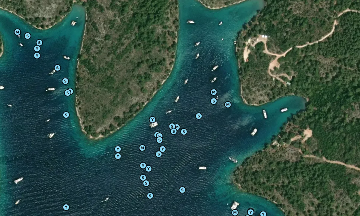 Satelite image of Uvala Paklina
