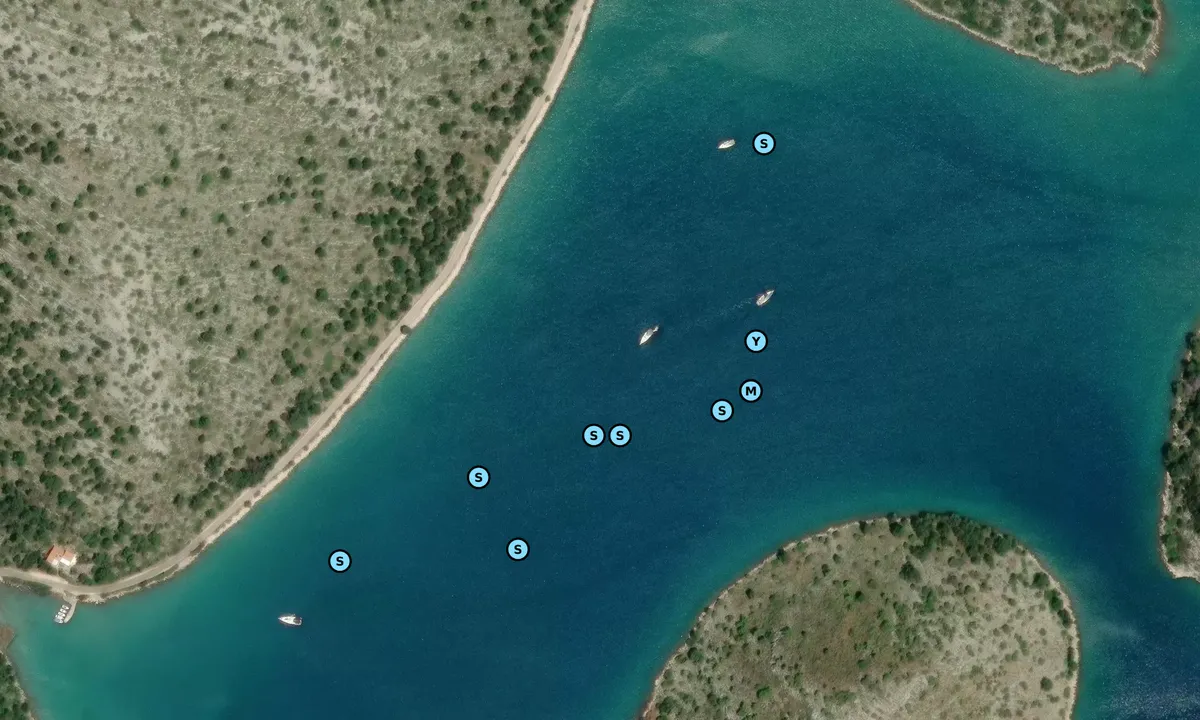 Satelite image of Uvala Pasjak