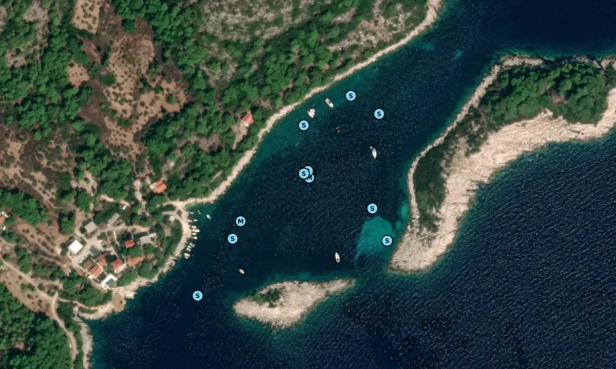 Satelite image of Uvala Podskolj