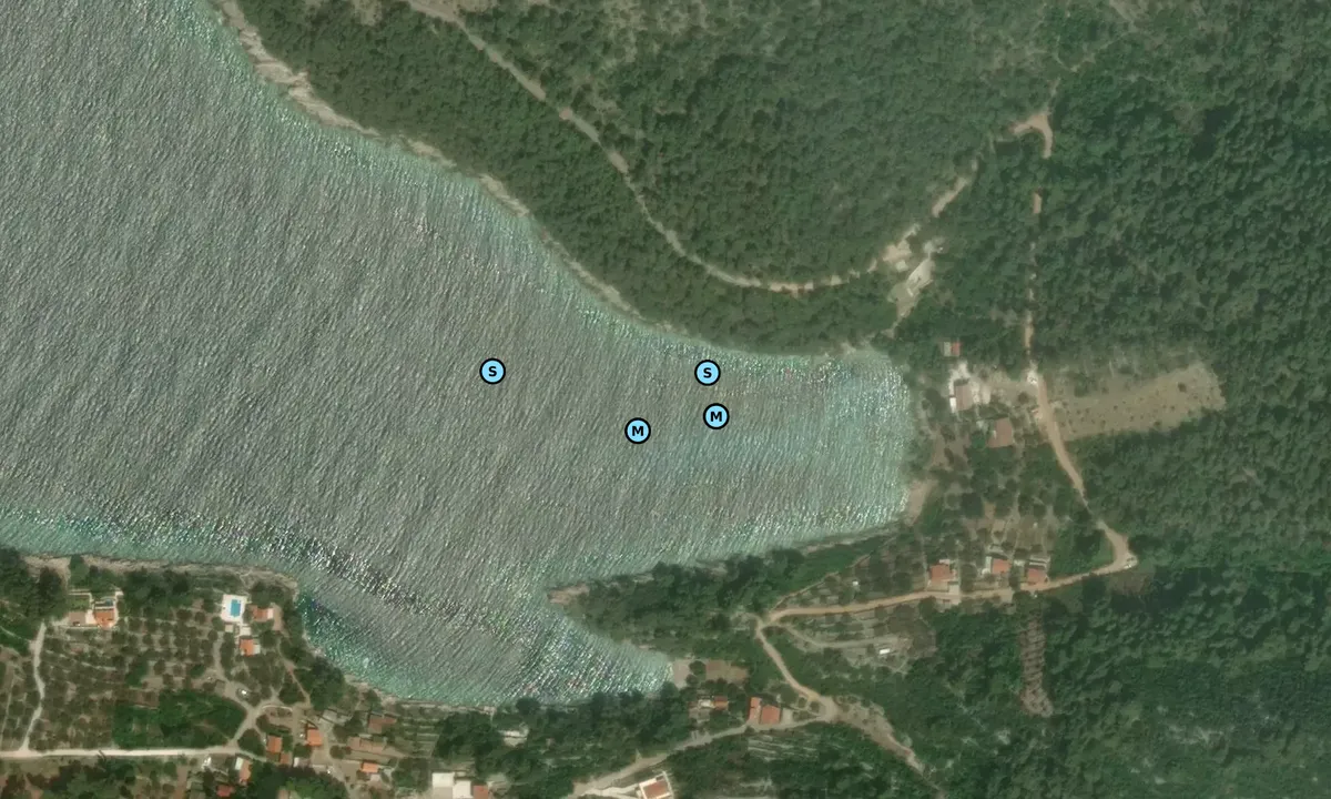 Satelite image of Uvala Poplat