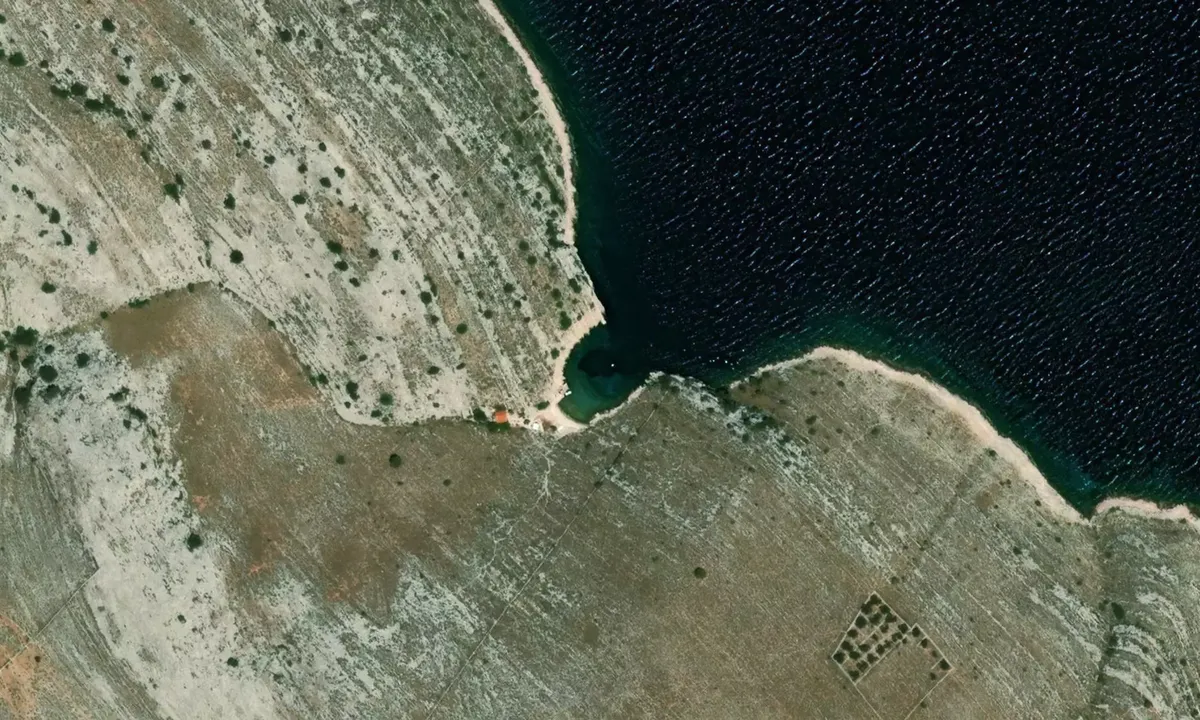 Satelite image of Uvala Ruževica