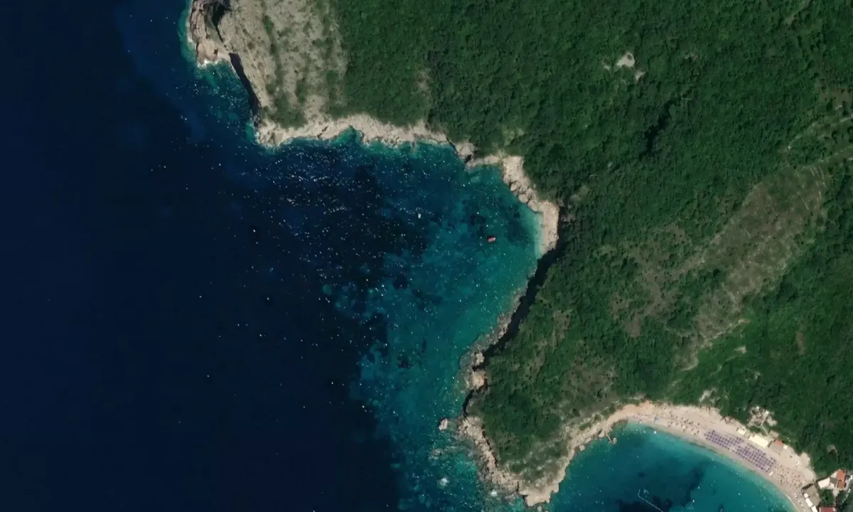 Satelite image of Uvala Slana Luka