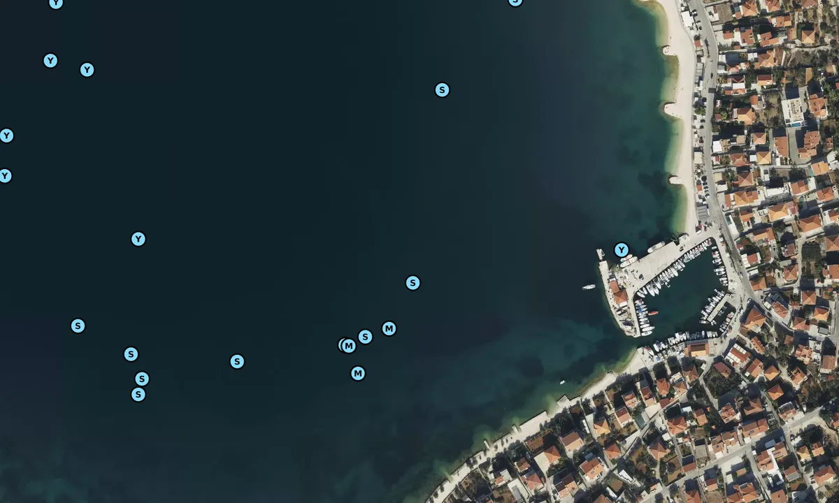 Satelite image of Uvala Toce