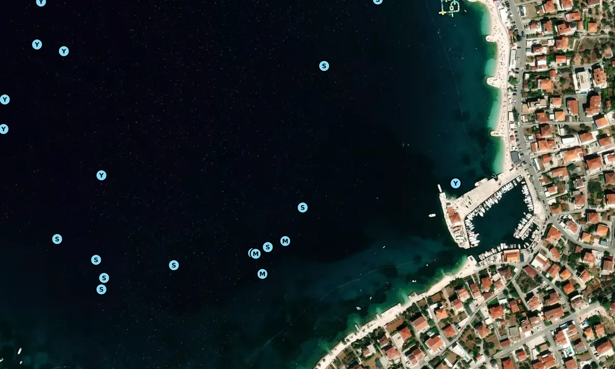 Satelite image of Uvala Toce