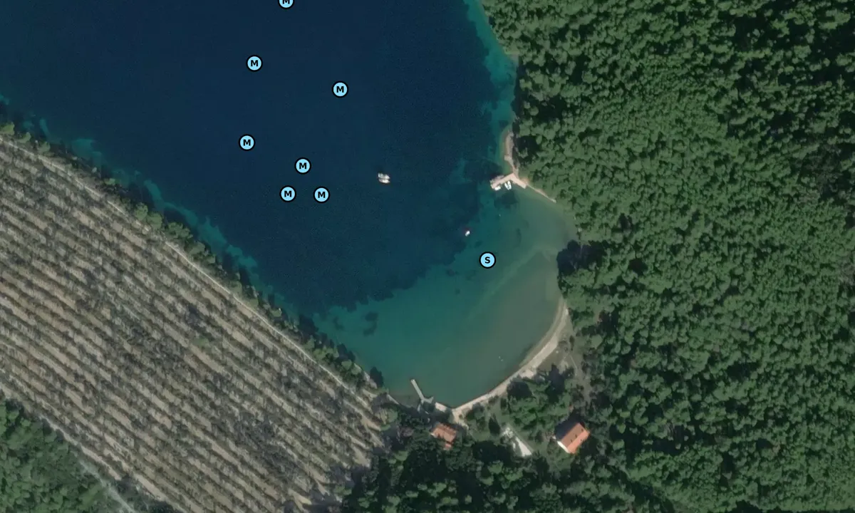 Satelite image of Uvala Veliki Jakljan