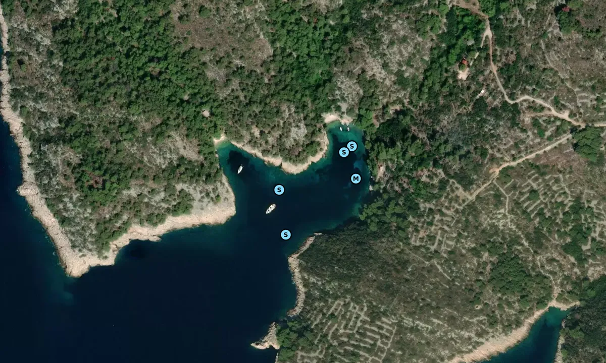 Satelite image of Uvala Zaglav