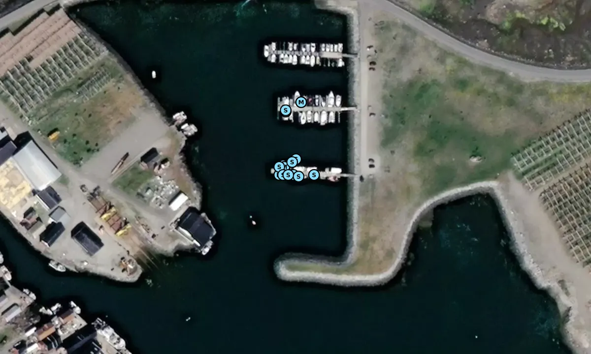 Satelite image of Værøya