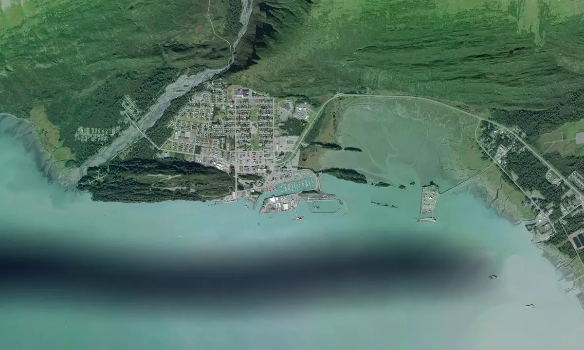 Flyfoto av Valdez Small Boat Harbor