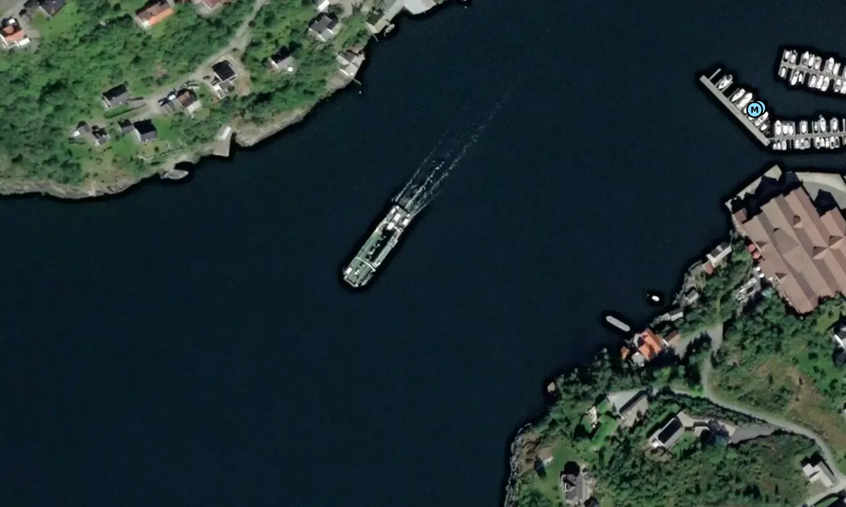 Satelite image of Valestrandsfossen