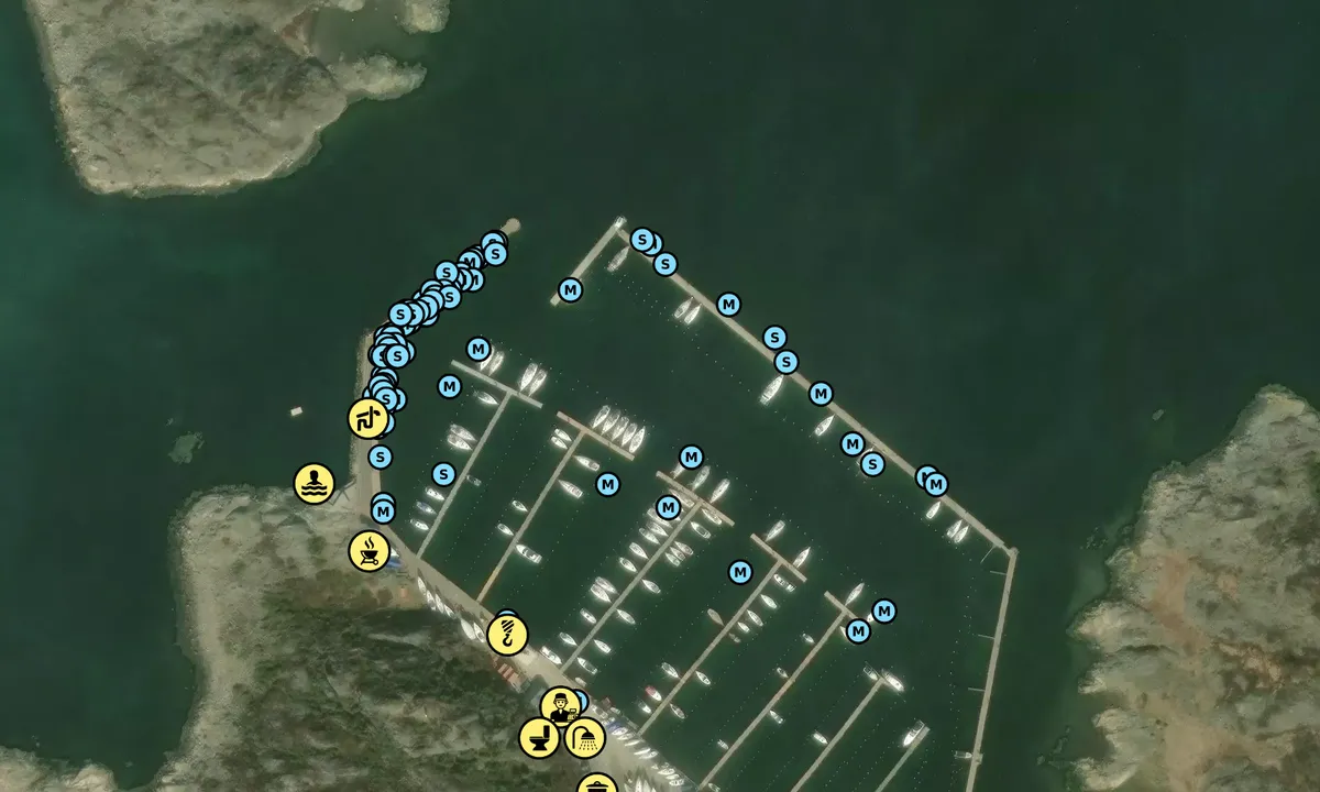 Satelite image of Vallda Sandö Hamn