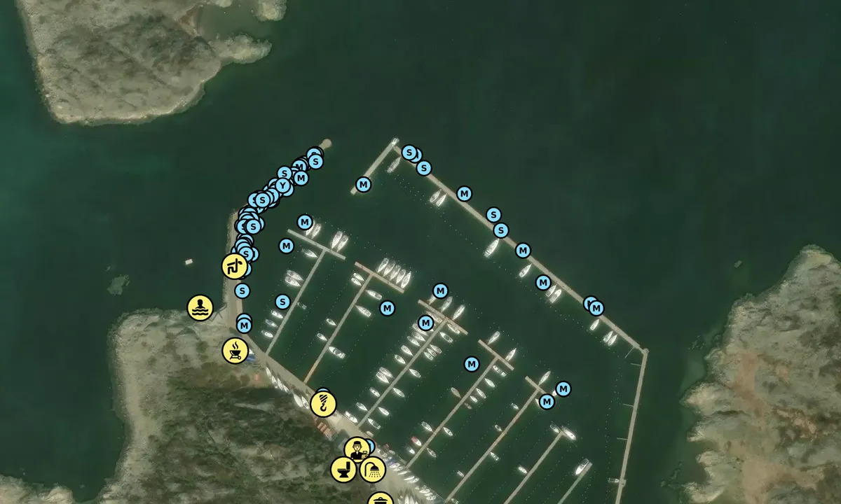 Satelite image of Vallda Sandö Hamn